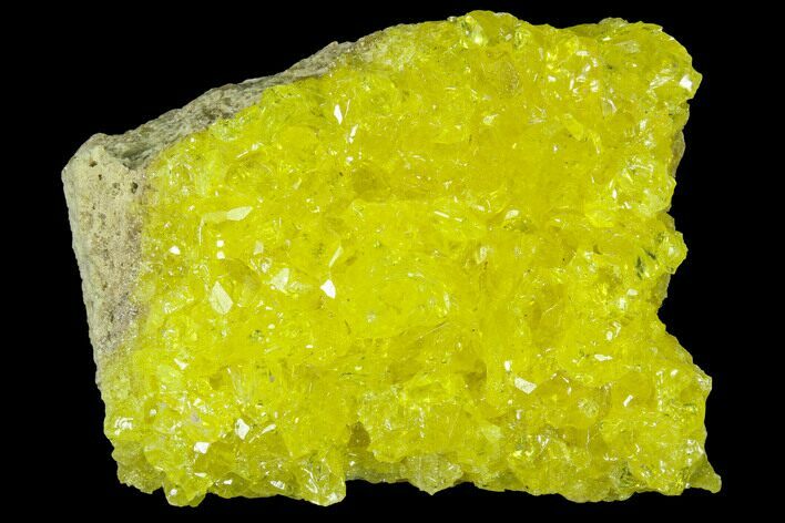 Sulfur Crystals on Matrix - Bolivia #84515